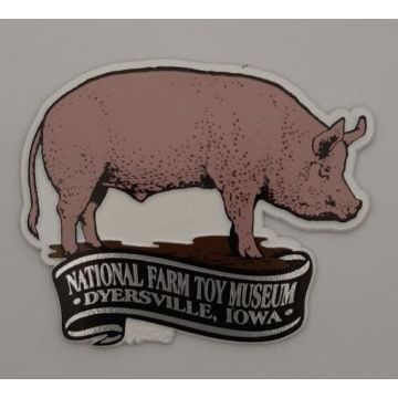 National Farm Toy Museum Pig Magnet