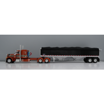 Peterbilt 379 Wilson Pacesetter Grain Trailer - 2nd NFTM Semi - 1/64