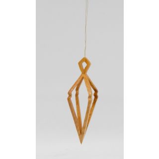 Wooden Ornament - 3-D Diamond