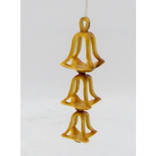 Wooden Ornament - Silver Bells