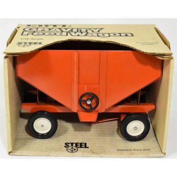 AC -  - Wagon, gravity, box cream colored plastic rims - 1/16