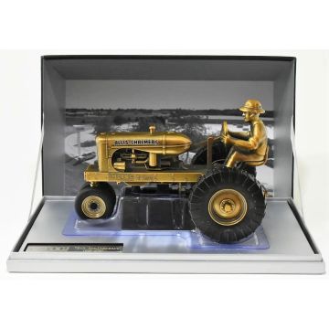 AC - WC - Tractor With Man, Ertl 75th Anniversary, Bronze Plated - 1/16
