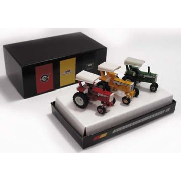 AGCO - Set - Cockshutt 1655 WF, MM G-750 WF, Oliver 1655 NF canopies on all, Set 4 - 1/64