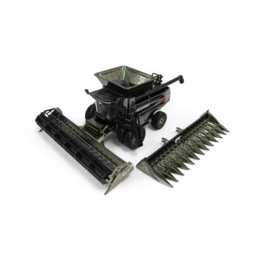 AGCO - A76 - Combine, 2 heads, chrome, Binkley Hurst 75th Anniversary - 1/64