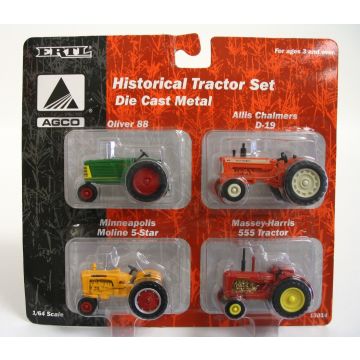 AGCO - Set - AC D-19, MH 555, MM 5 Star NF, Oliver 88 NF carded - 1/64