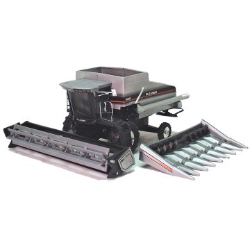 AGCO - R65 - Combine, grain & corn heads, chrome rims, 2002 Farm Show - 1/24