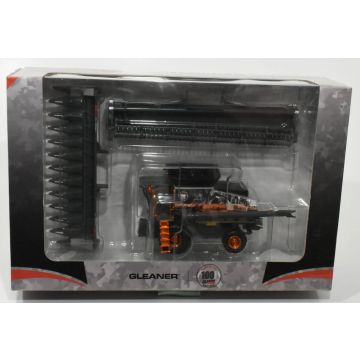 AGCO - S97 - Combine, duals, two head, wrap, 100th Anniv, orange accent, chase - 1/64