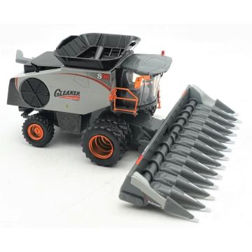 AGCO - S98 - Combine, duals, two head, 100th Anniv, orange accent, chase - 1/64