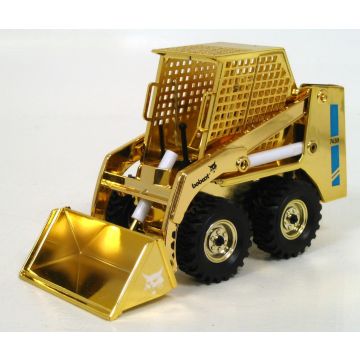 Bobcat - 743 - Skid steer loader, 50th Anniversary gold chrome - 1/19