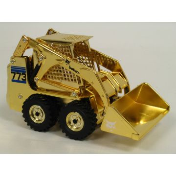 Bobcat - 773 - Skid steer loader, 50th Anniversary gold chrome - 1/25