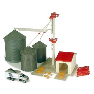 Building Set -  - Grain Elevator With Grain Leg, Bins, Tyler Transport Truck - 1/64