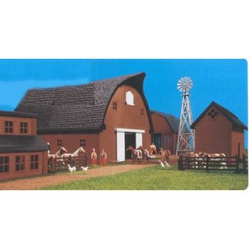 Building Set - Round Gable Barn Set - 1/64