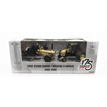 Case - Set - 2594 duals, steam engine, Case 175th Anniversary Set, gold - 1/64