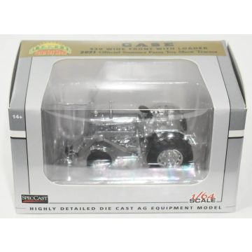 Case - 930 - Open Station With WF & Loader, 2021 Summer Farm Toy Show, Silver Chrome - 1/64