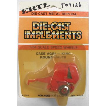 Case -  - Baler, round, says Case Agri-King on card - 1/64