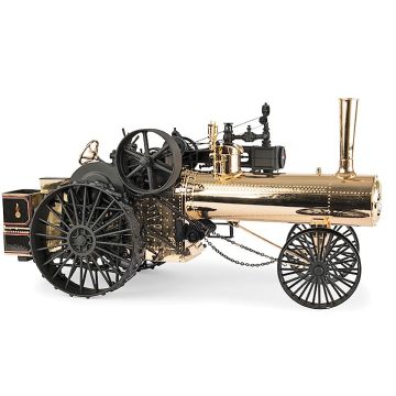 Case - Antique - Steam Traction Engine 65 HP Gold Chrome Limited 175 models - 1/16