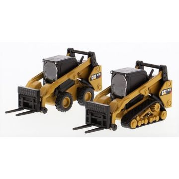 Cat - Set - Skid Steer Loader Models 272D2 Wheeled & 297D2 Tracked - 1/64
