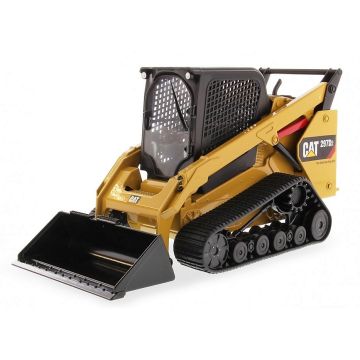 Cat - 297D2 - Skid Steer Loader, tracked, bucket, forks, broom - 1/16