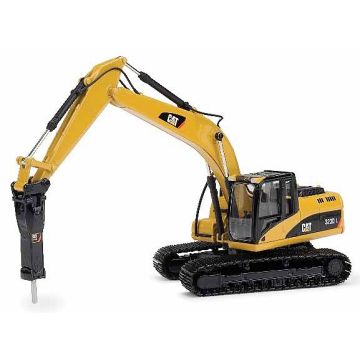 Cat - 323D L - Excavator, Cat H120E hydraulic hammer - 1/50