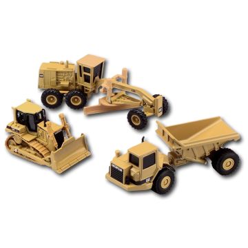 CAT - Set - Construction Gift Set, crawler, grader, dump truck - 1/64