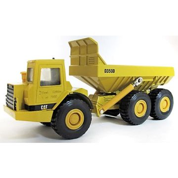 Cat - D350D - Truck, dump articulated, First Edition, yellow Cat box - 1/50
