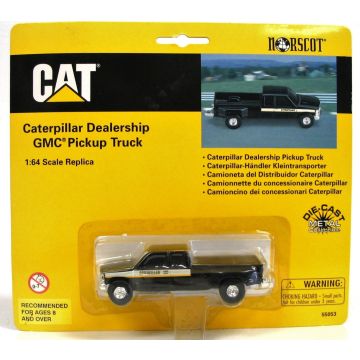 CAT - Truck - CAT dealership, GMC, dually pickup black - 1/64