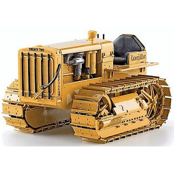 Cat - Twenty -Two - Crawler, yellow in clear plastic display case - 1/16