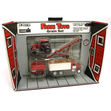 CIH - Set - 2594 2WD grain set in barn box - 1/64