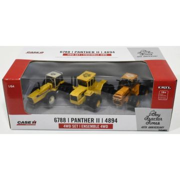 CIH - Set - 6788, Steiger Panther II, Case IH 4894, all yellow, TTT 40th Anniv - 1/64