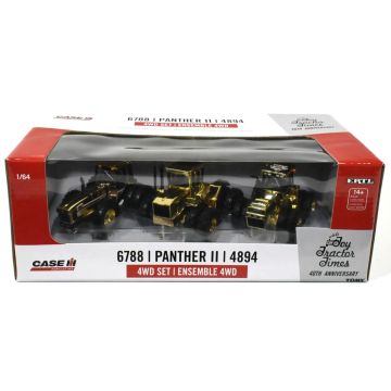 CIH - Set - 6788, Steiger Panther II, Case IH 4894, all gold, TTT 40th Anniv - 1/64