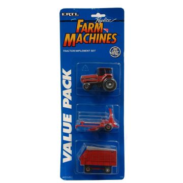 CIH - Set - 7130 2WD, Forage Harvester and Wagon - 1/64