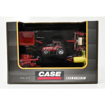 CIH - Set - 8940 Mixer Mill Planter Sprayer Wagon set - 1/64