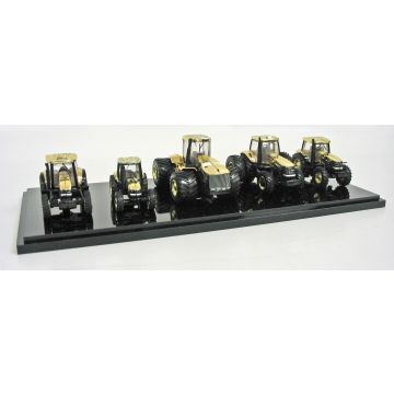 CIH - Set - 95, 140, 210, 335, and 535HD Tractor Set 2009 CIH Parts Expo gold - 1/64