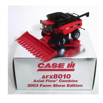 CIH - AFX-8010 - Combine, 2 heads, 2003 Farm Show Edition - 1/64