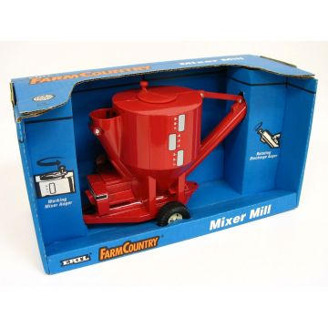 CIH -  - Grinder mixer, decal windows, blue Farm Country box - 1/16