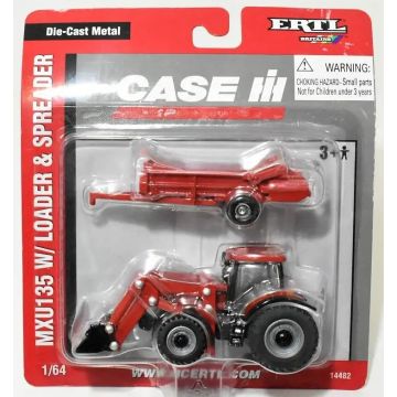 CIH - Set - MXU-135, loader & spreader - 1/64
