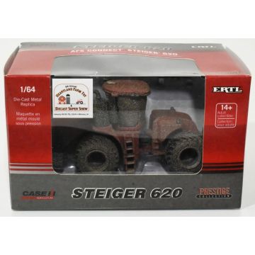 CIH - Steiger 620 - 4WD LSW Tires AFS Connect, muddy, 2024 Heartland Toy Show - 1/64