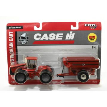 CIH - Set - STX-375 4WD, J&M 875 Grain Cart - 1/64