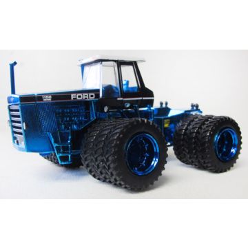 Ford - 1156 - 4WD triples blue chrome, Toy Tractor Times - 1/64