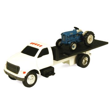 Ford - Truck - Ford F-350 flatbed, Ford 2000 Tractor - 1/64