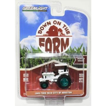 Ford - 5610 - Canopy ROPS, white, City of Houston, Chaser - 1/64