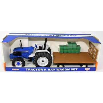Ford - Set - 7740 MFD 2 post ROPS, hay wagon - 1/16