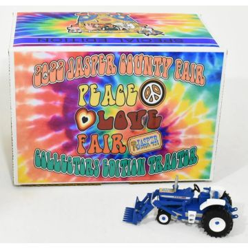 Ford - 8000 - NF, no cab, loader, 2022 Jasper County Fair - 1/64