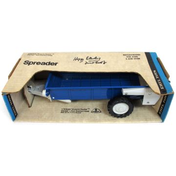 Ford -  - Spreader, manure, blue with white hitch and PTO - 1/16