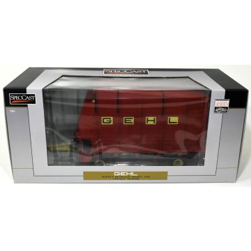 Gehl - 640 - Forage Wagon, red, single rear axle, white running gear - 1/16