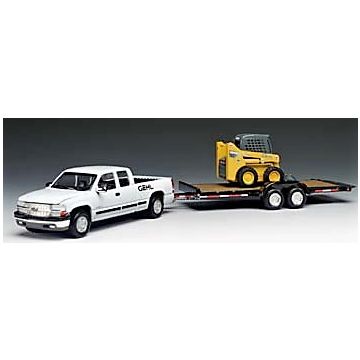 Gehl - Set - Chevy pickup, Gehl 4840 skid loader and trailer - 1/50