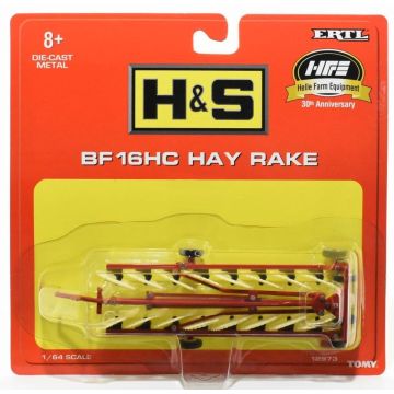 H&S -  - Hay Rake 16 wheel Bi-Fold Helle Farm Equipment - 1/64