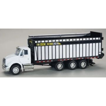 H&S - Truck - 1226, International 8600 Truck Mounted Forage Wagon, White Cab - 1/64