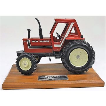 Hesston - 980 DT - MFD Cab Commemorative on wood plaque - 1/16