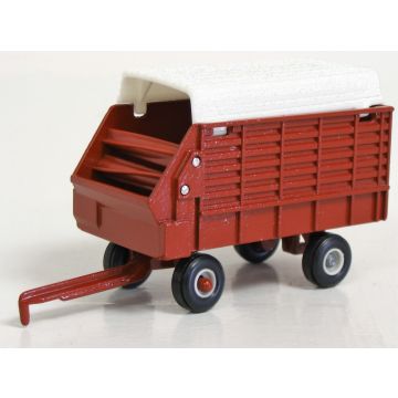 Hesston -  - Wagon Forage, older style white roof - 1/64